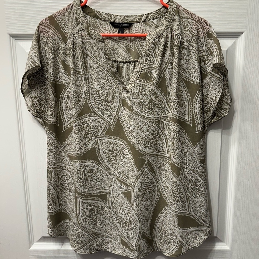 Banana Republic Paisley Blouse